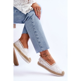 FE1 Alpargatas Slip-On Encaje Blanco Blanco 5