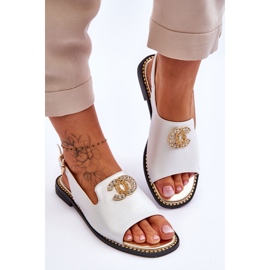 Sandalias Mujer Con Adorno S.Barski KV-2775-49 Plata 3