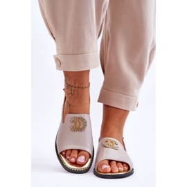 Sandalias Mujer Con Adorno S.Barski KV-2775-49 Rosa-Oro rosado 4