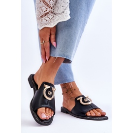 Pantuflas Piel Zapatos Confort S.Barski KV-2775-32 Negro 2