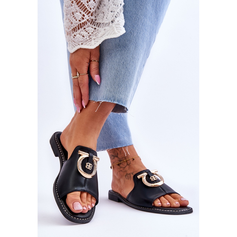 Pantuflas Piel Zapatos Confort S.Barski KV-2775-32 Negro 2