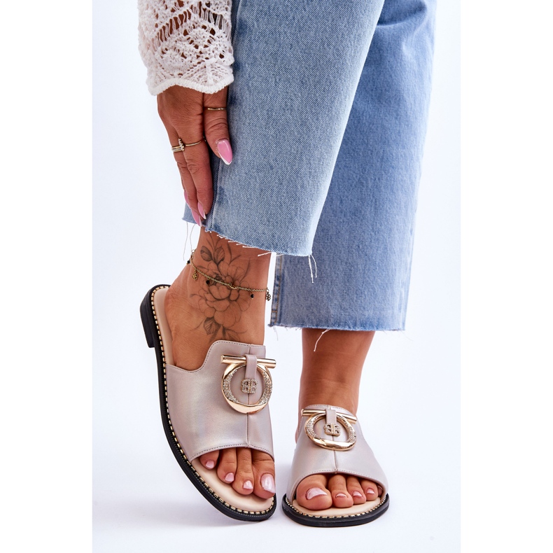 Pantuflas Piel Zapatos Confort S.Barski KV-2775-32 Nude beige 1