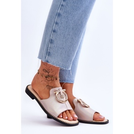 Pantuflas Piel Zapatos Confort S.Barski KV-2775-32 Nude beige 8