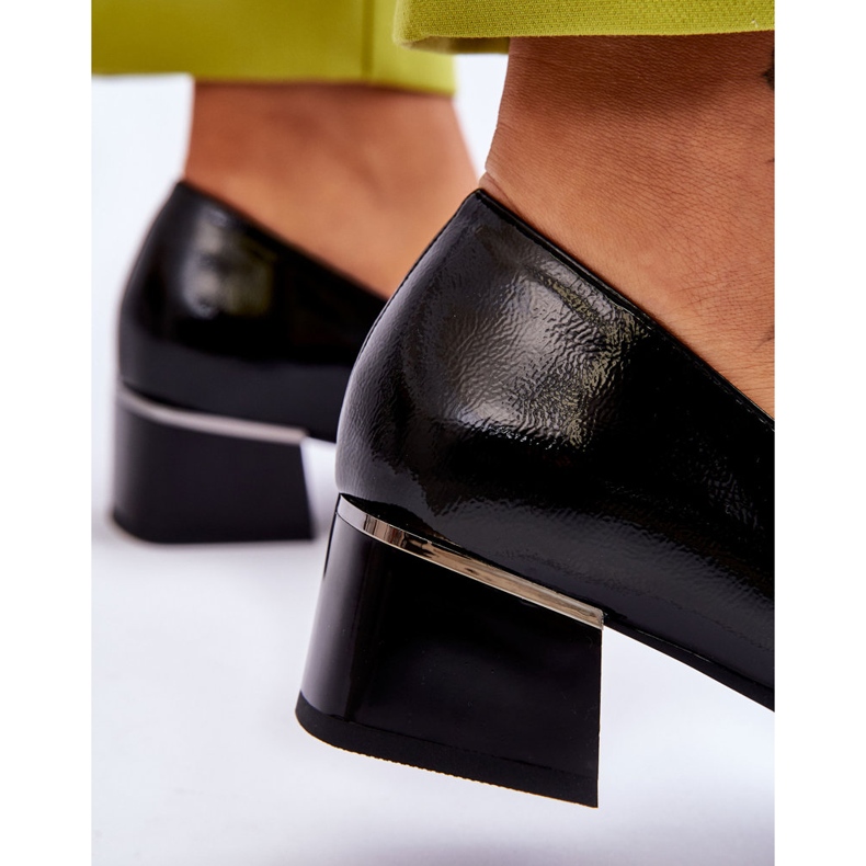 Vinceza Bombas De Charol De Moda Con Un Lazo Decorativo Shira Negro 4