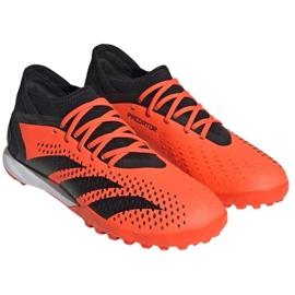 Adidas Predator Accuracy.3 Tf M GW4638 zapatos de fútbol naranja naranjas y rojos 1