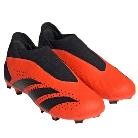 Adidas Predator Accuracy.3 Fg Ll Jr GW4607 zapatos de fútbol naranja naranjas y tintos 2