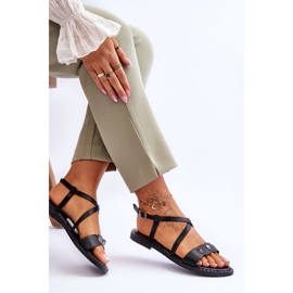 Sandalias Clásicas Con Tachuelas S.Barski KV-YXD072-1 Negro 5