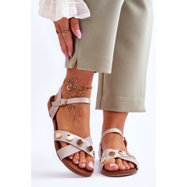 Sandalias Planas S.Barski KV-5541-35 Nude beige 1