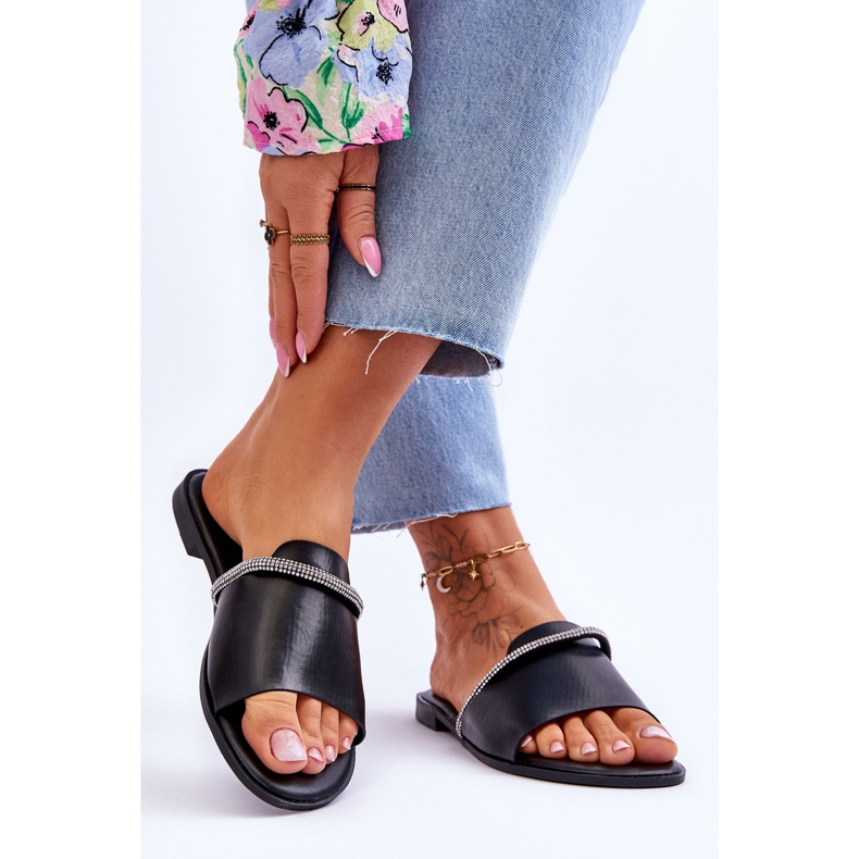 Tacones Planos Elegantes Negro Termen 2