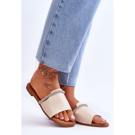 Tacones Planos Elegantes Beige Termen 6