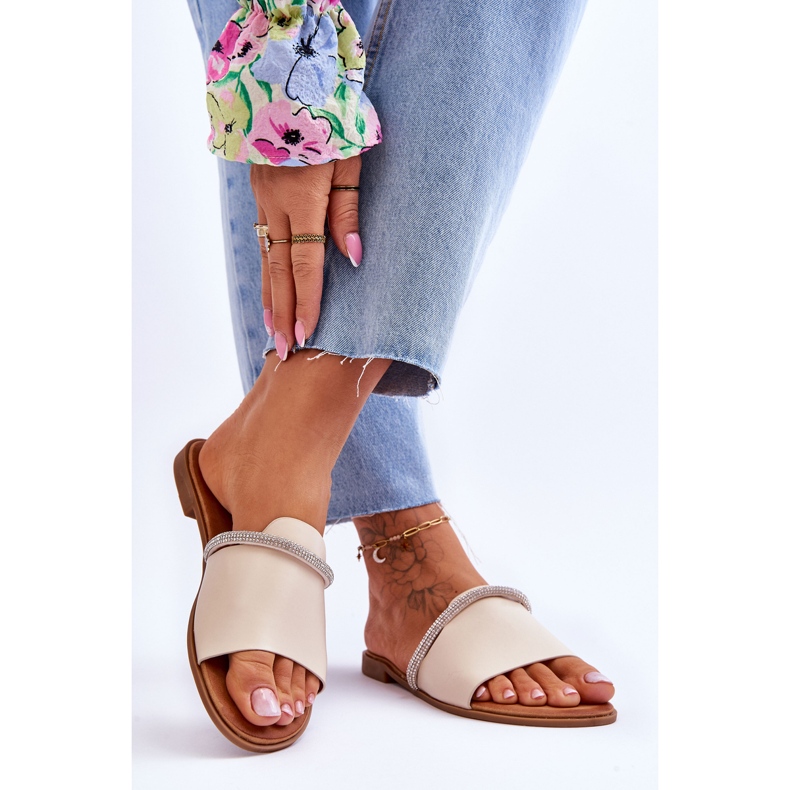 Tacones Planos Elegantes Beige Termen 2