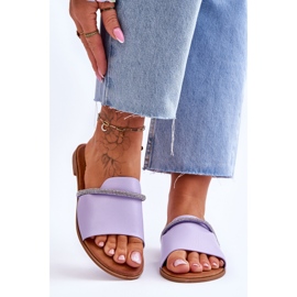 Elegantes Tacones Planos Púrpura Termen violeta 1 Elegantes Tacones Planos Púrpura Termen violeta 1