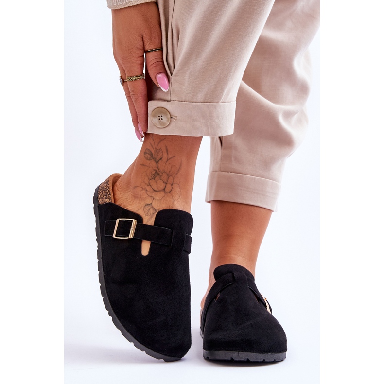 FJ1 Sandalias Ante Plataforma Corcho Negro Vellma 1