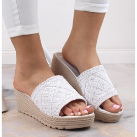 Sandalias mujer cuña blancas Artiker 52C1286 blanco 6