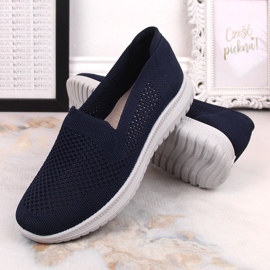 Atletico Deportivas cómodas mujer slip-on azul marino Ladies Style 4