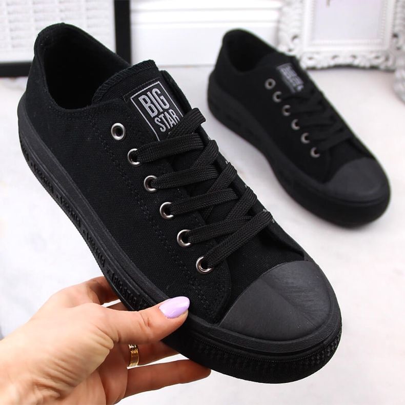 Zapatillas de mujer en la plataforma negro Big Star LL274A176 1