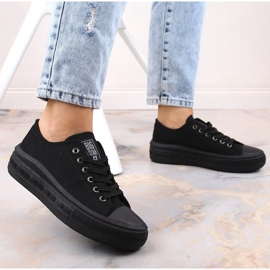 Zapatillas de mujer en la plataforma negro Big Star LL274A176 7