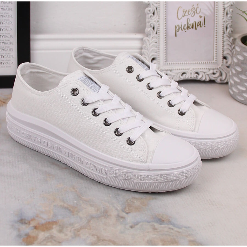 Zapatillas de mujer en la plataforma blanco Big Star LL274A177 1