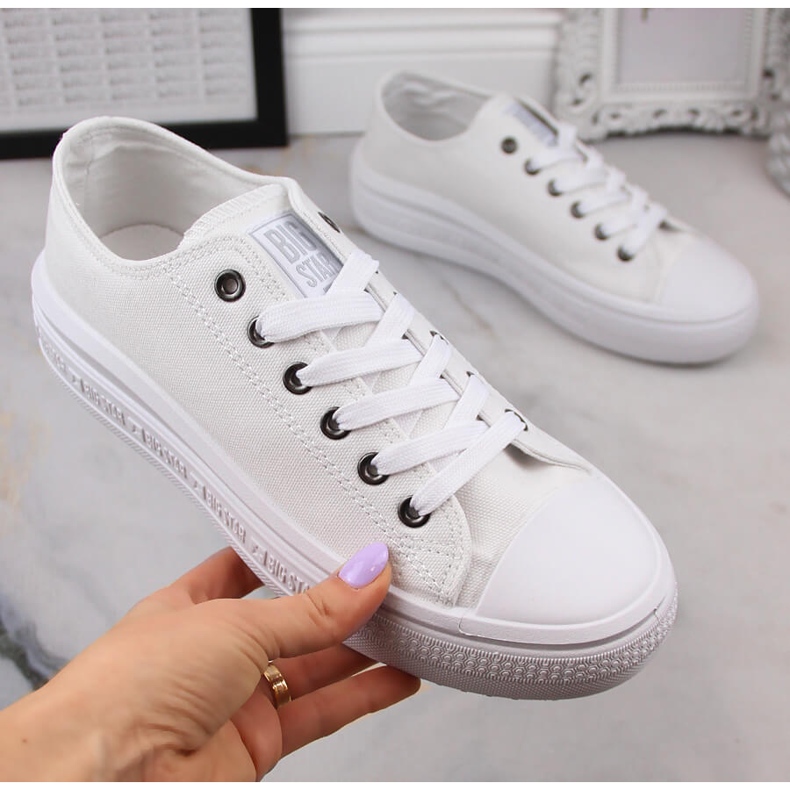 Zapatillas de mujer en la plataforma blanco Big Star LL274A177 2