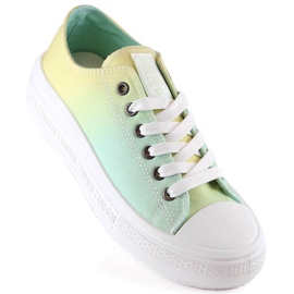 Zapatillas de mujer en la plataforma Big Star ombre LL274A186 multicolor 5