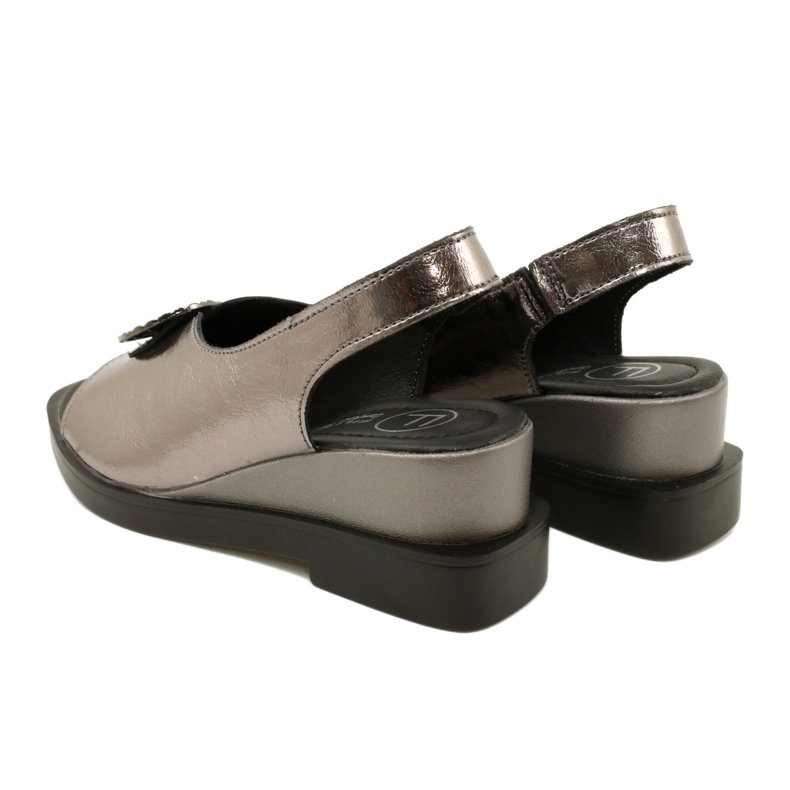Sandalias Cuña Gun Metal Filippo DS4469/23 marrón 5