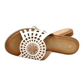 Chanclas De Mujer De Moda Caladas Con Circonitas Filippo DK4621/23 WH Blanco 4 Chanclas De Mujer De Moda Caladas Con Circonitas Filippo DK4621/23 WH Blanco 4