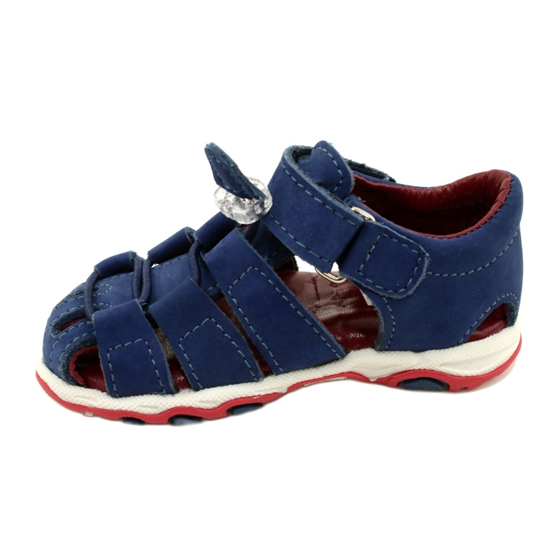 Sandalias de cuero chicos Mazurek 1364 azul marino 2