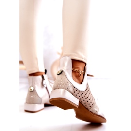 Botas de cuero Maciejka 05541-25 Beige claro 4