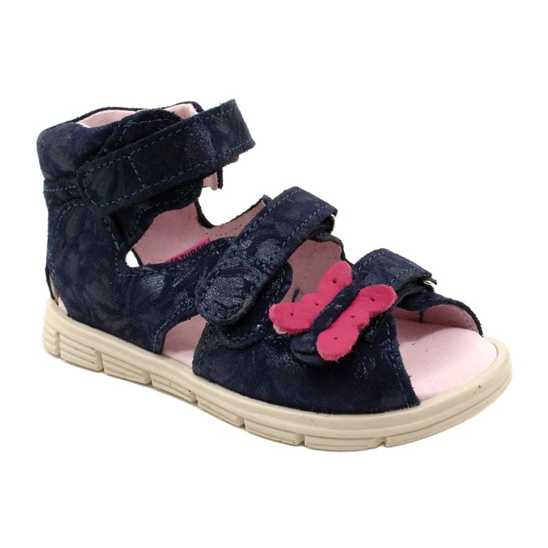 Sandalias altas preventivas Mazurek 1291 Mariposas azul 1