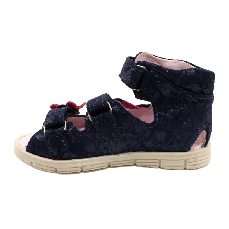 Sandalias altas preventivas Mazurek 1291 Mariposas azul 2