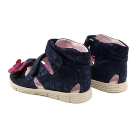 Sandalias altas preventivas Mazurek 1291 Mariposas azul 5