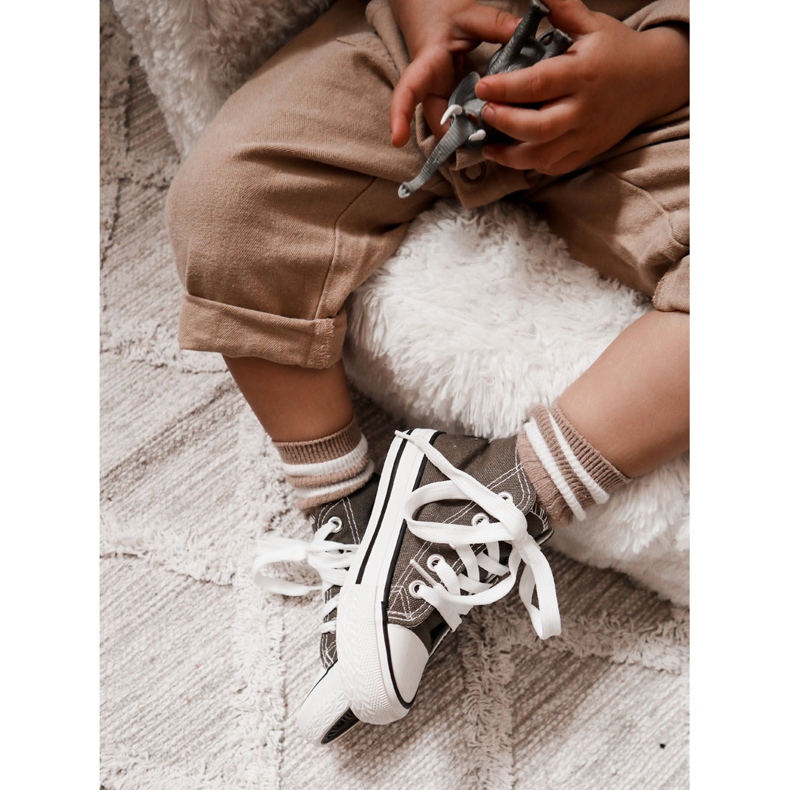 Zapatillas de zapatillas green-khaki de los niños verde 1