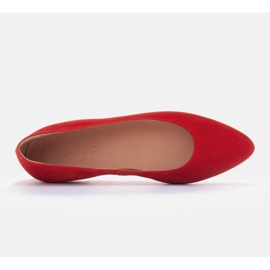 Marco Shoes bailarinas ligeras rojo 3