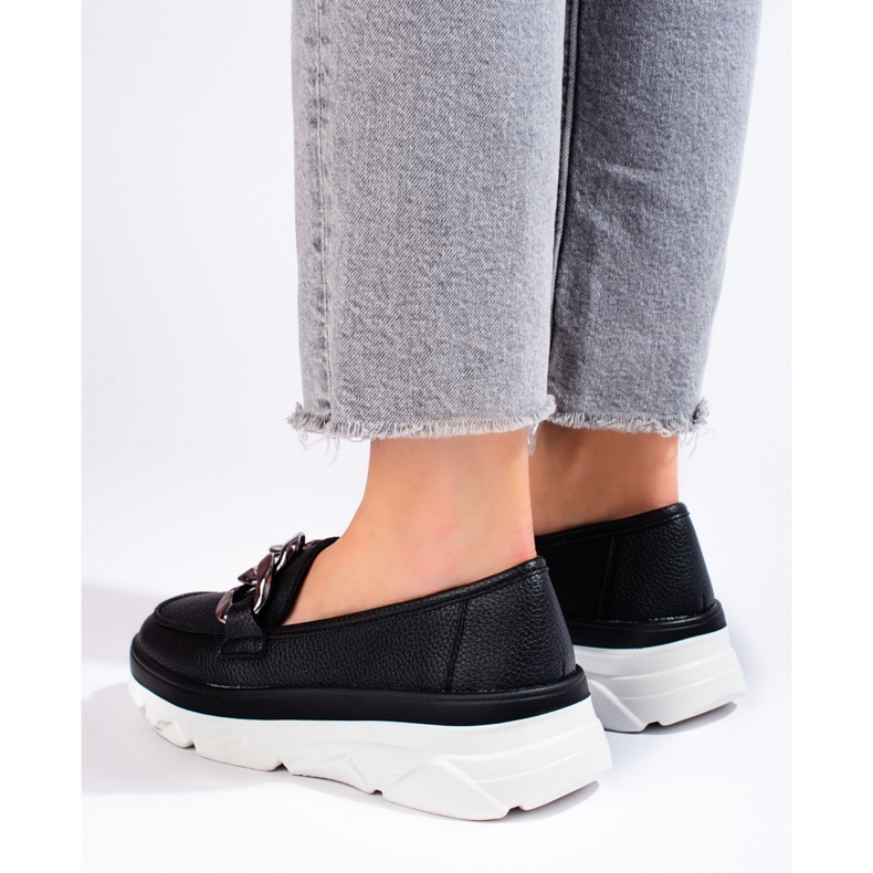 Mocasines Negro Zapatos Vinceza 1