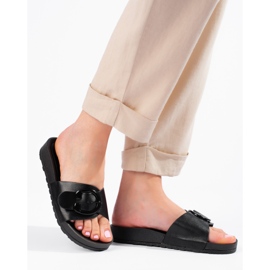 Chanclas Shelovet negras con hebilla negro 3