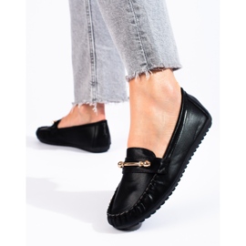Mocasines negros de mujer Shelovet 2