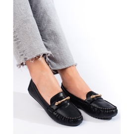 Mocasines negros de mujer Shelovet 3