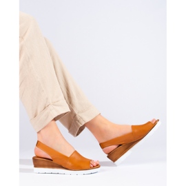 W. Potocki Sandalias mujer cuña marrón Potocki 1 W. Potocki Sandalias mujer cuña marrón Potocki 1