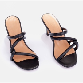 Marco Shoes tacones Tubelare con tiras negro 5