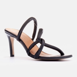 Marco Shoes tacones Tubelare con tiras negro 1