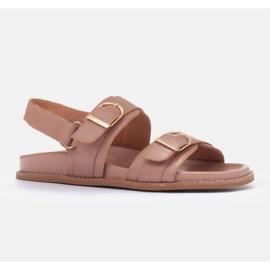 Marco Shoes Sandalias hebilla beige 1