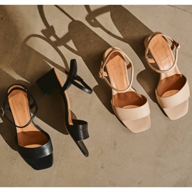 Marco Shoes Sandalias tacón medio beige 5
