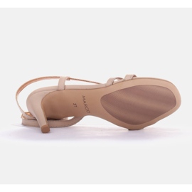 Marco Shoes Sandalias de tacón alto beige 3
