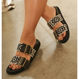 Marco Shoes Zapatillas con hebillas negro 6
