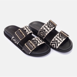 Marco Shoes Zapatillas con hebillas negro 3
