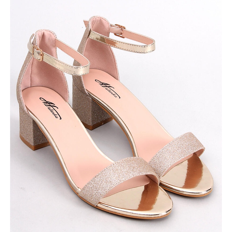 Sandalias de tacón doradas Costello dorado 1