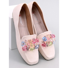 Mocasines con piedras de Deley Beige 1 Mocasines con piedras de Deley Beige 1