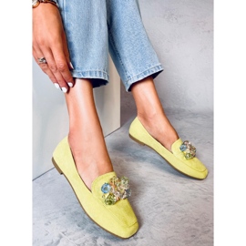 Mocasines Deley Green con cuentas verde 2