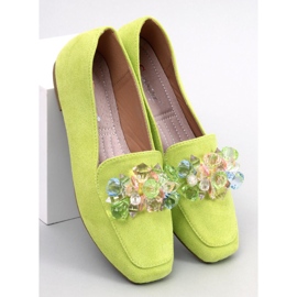 Mocasines Deley Green con cuentas verde 1