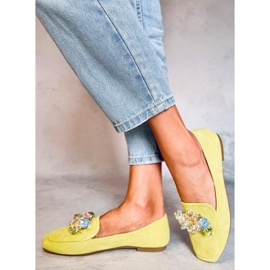 Mocasines Deley Green con cuentas verde 4